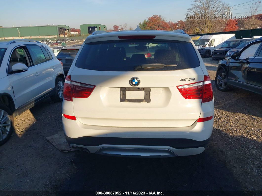 2016 Bmw X3 Xdrive28i White vin: 5UXWX9C59G0D67511