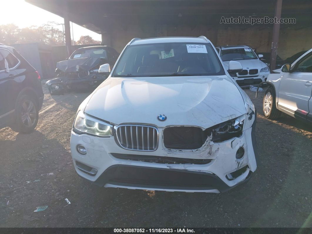 2016 Bmw X3 Xdrive28i White vin: 5UXWX9C59G0D67511