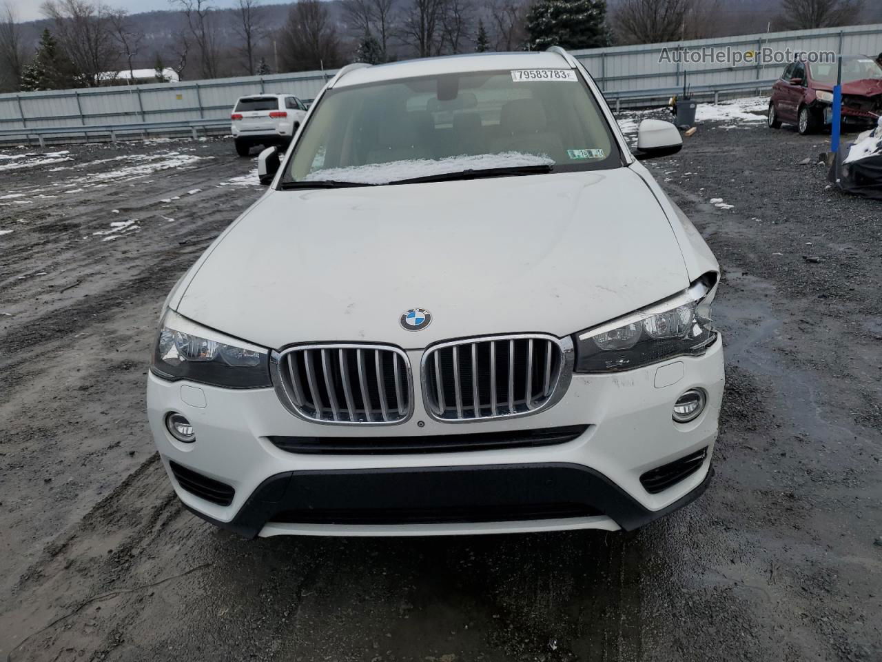 2016 Bmw X3 Xdrive28i White vin: 5UXWX9C59G0D69341