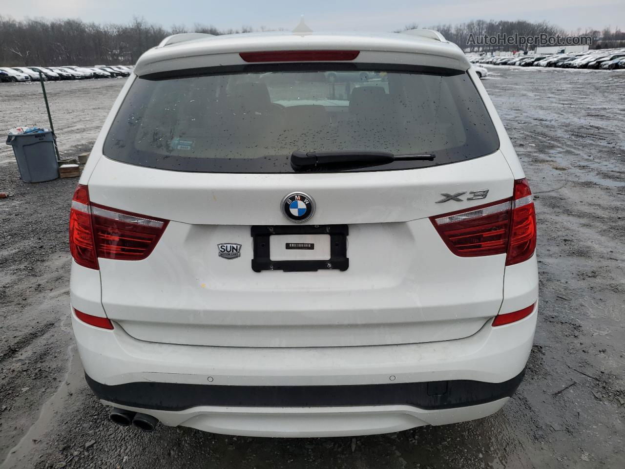 2016 Bmw X3 Xdrive28i White vin: 5UXWX9C59G0D69341