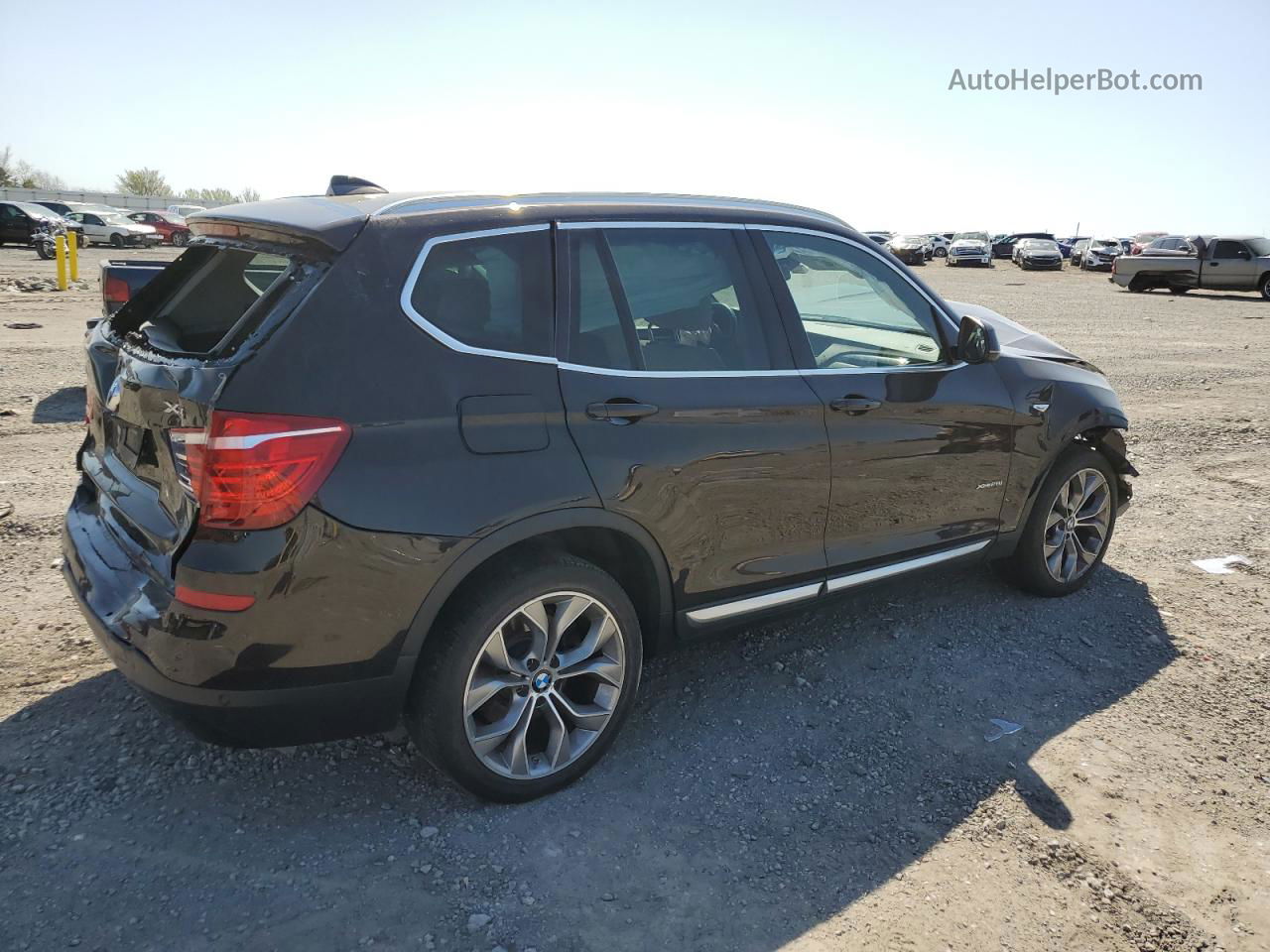 2016 Bmw X3 Xdrive28i Black vin: 5UXWX9C59G0D69419