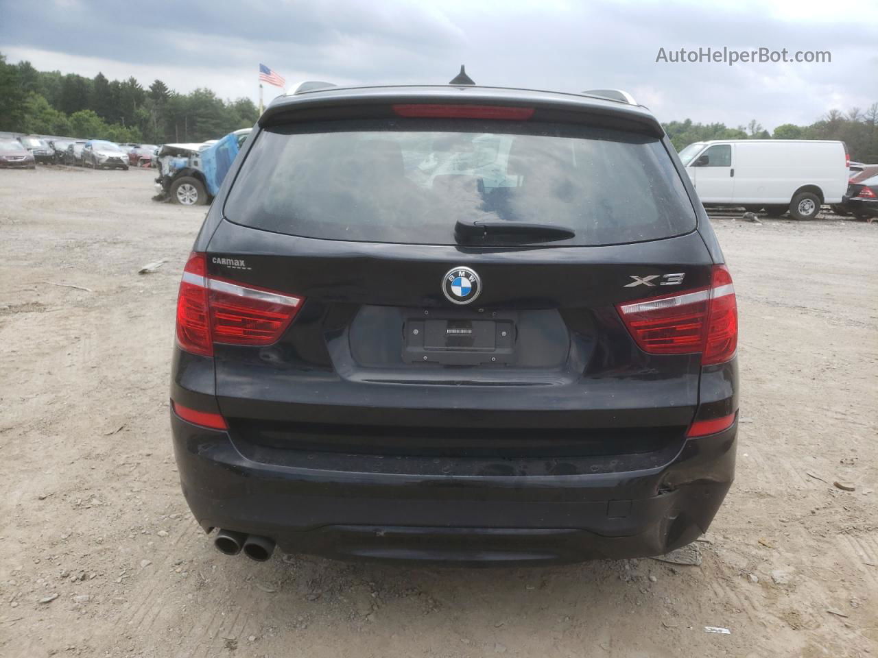 2016 Bmw X3 Xdrive28i Черный vin: 5UXWX9C59G0D71199