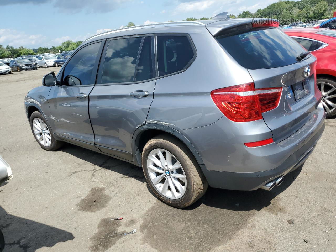 2016 Bmw X3 Xdrive28i Silver vin: 5UXWX9C59G0D75074