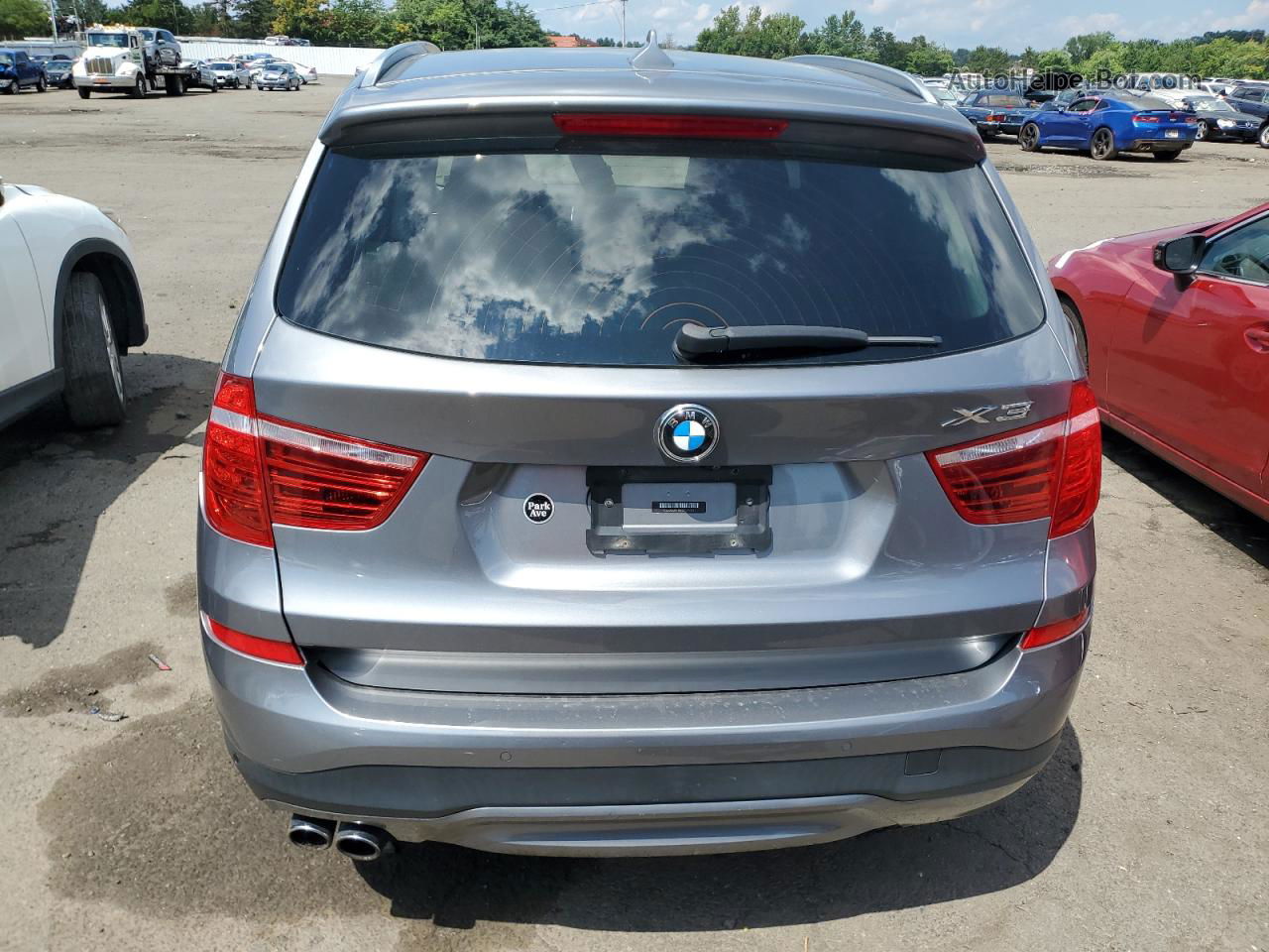 2016 Bmw X3 Xdrive28i Silver vin: 5UXWX9C59G0D75074