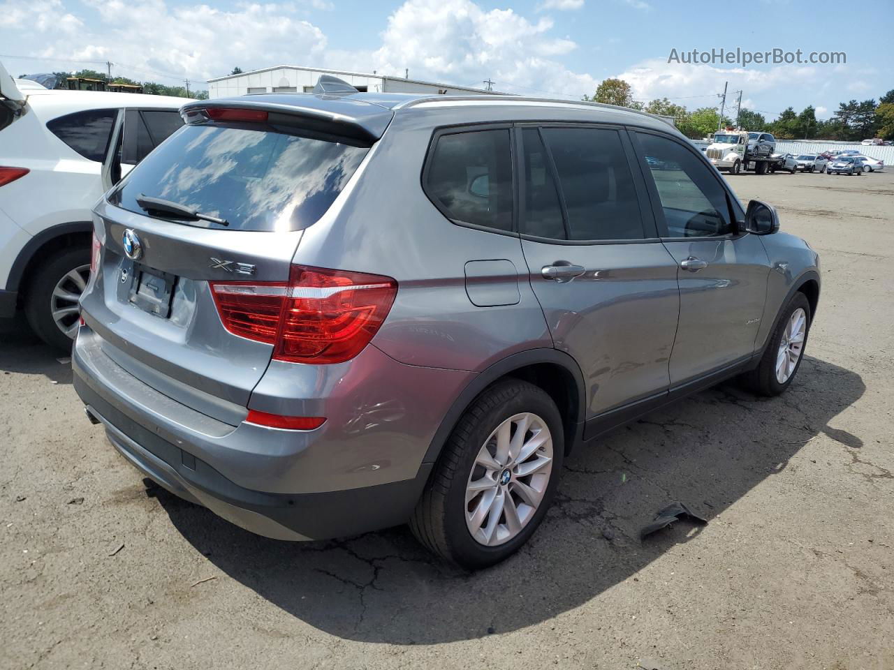 2016 Bmw X3 Xdrive28i Silver vin: 5UXWX9C59G0D75074