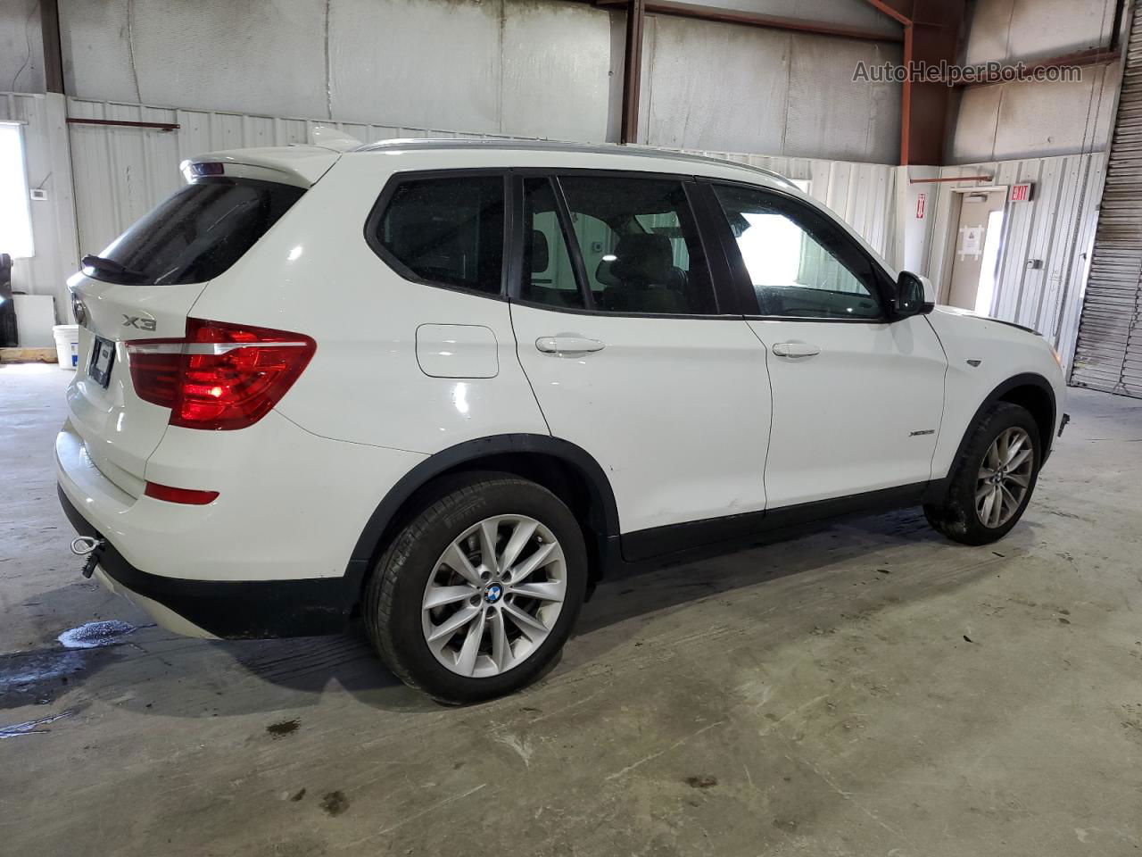 2016 Bmw X3 Xdrive28i White vin: 5UXWX9C59G0D75835