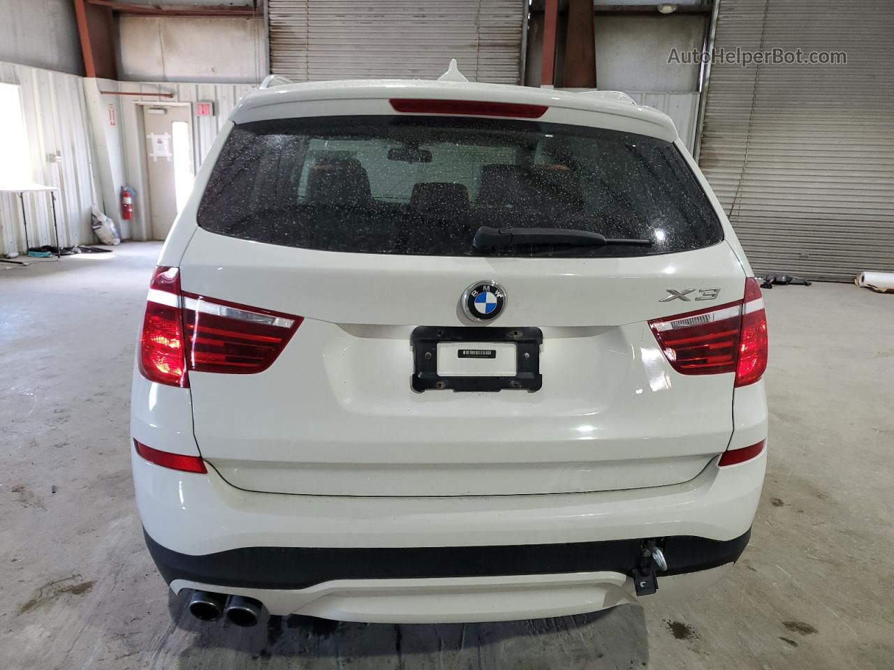 2016 Bmw X3 Xdrive28i White vin: 5UXWX9C59G0D75835