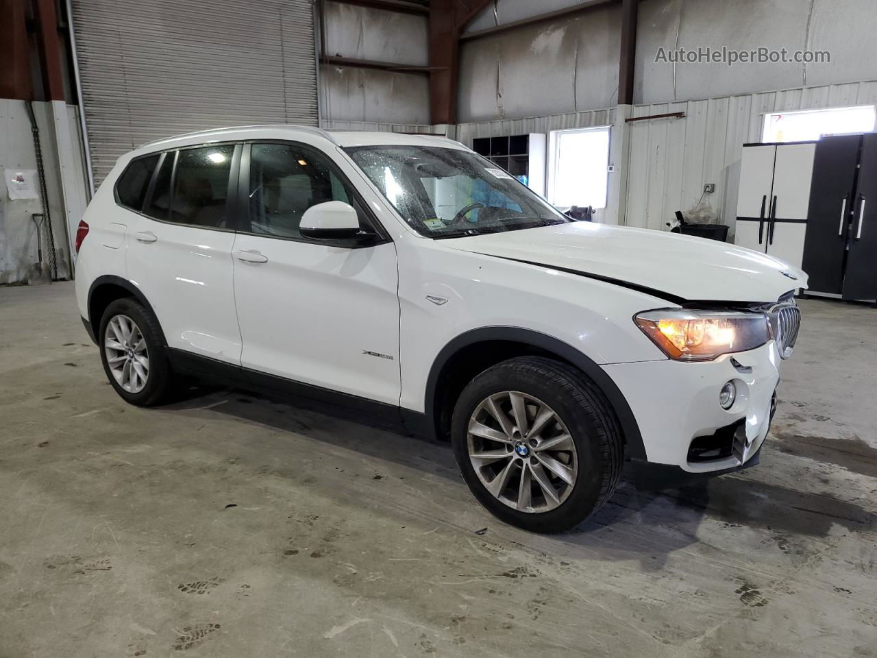 2016 Bmw X3 Xdrive28i White vin: 5UXWX9C59G0D75835