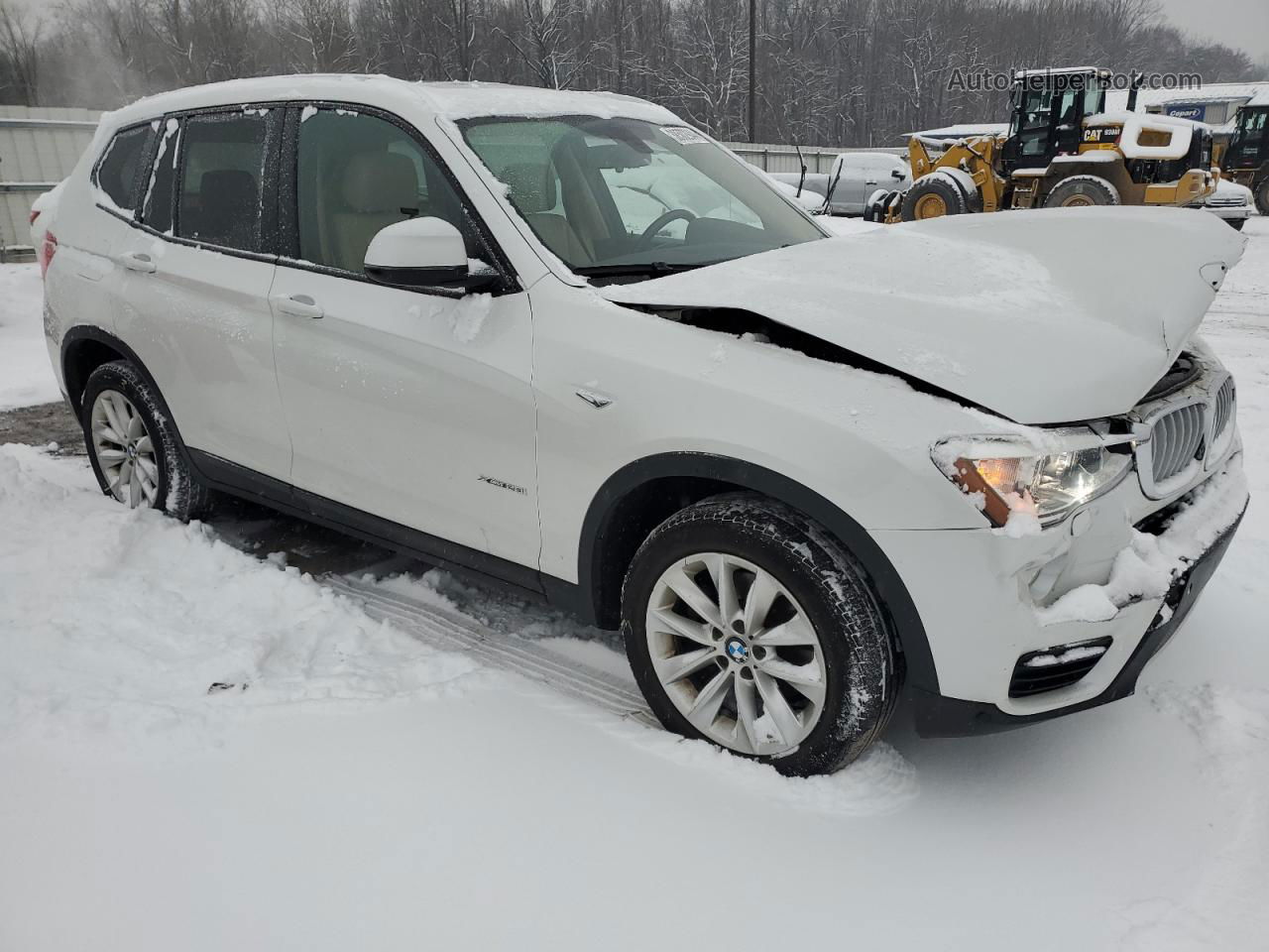 2016 Bmw X3 Xdrive28i White vin: 5UXWX9C59G0D76371