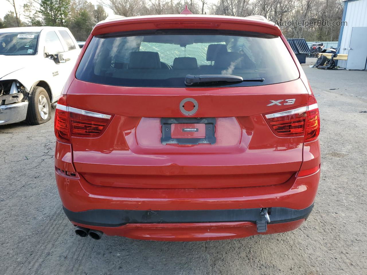 2016 Bmw X3 Xdrive28i Red vin: 5UXWX9C59G0D80078