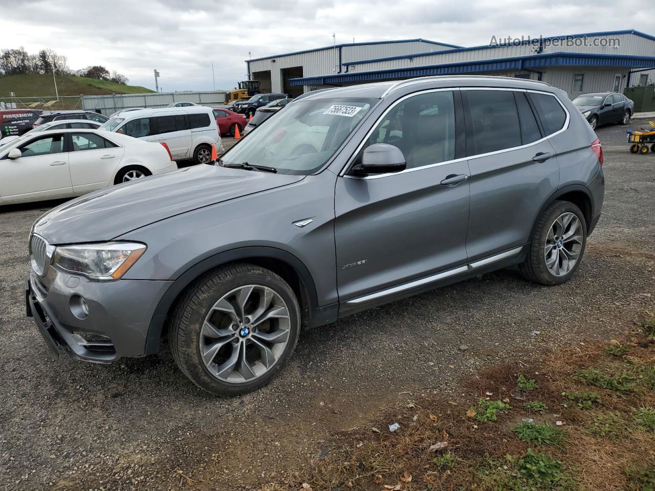 2016 Bmw X3 Xdrive28i Gray vin: 5UXWX9C59G0D80789