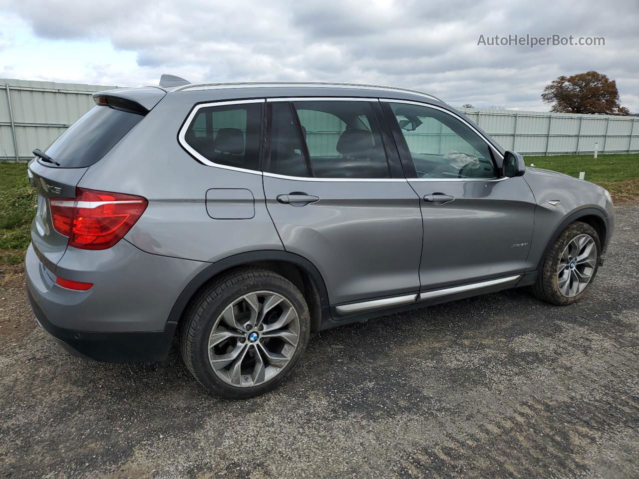 2016 Bmw X3 Xdrive28i Gray vin: 5UXWX9C59G0D80789