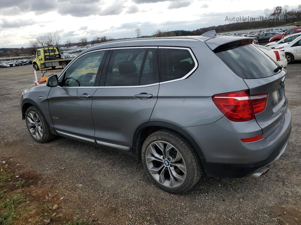 2016 Bmw X3 Xdrive28i Gray vin: 5UXWX9C59G0D80789