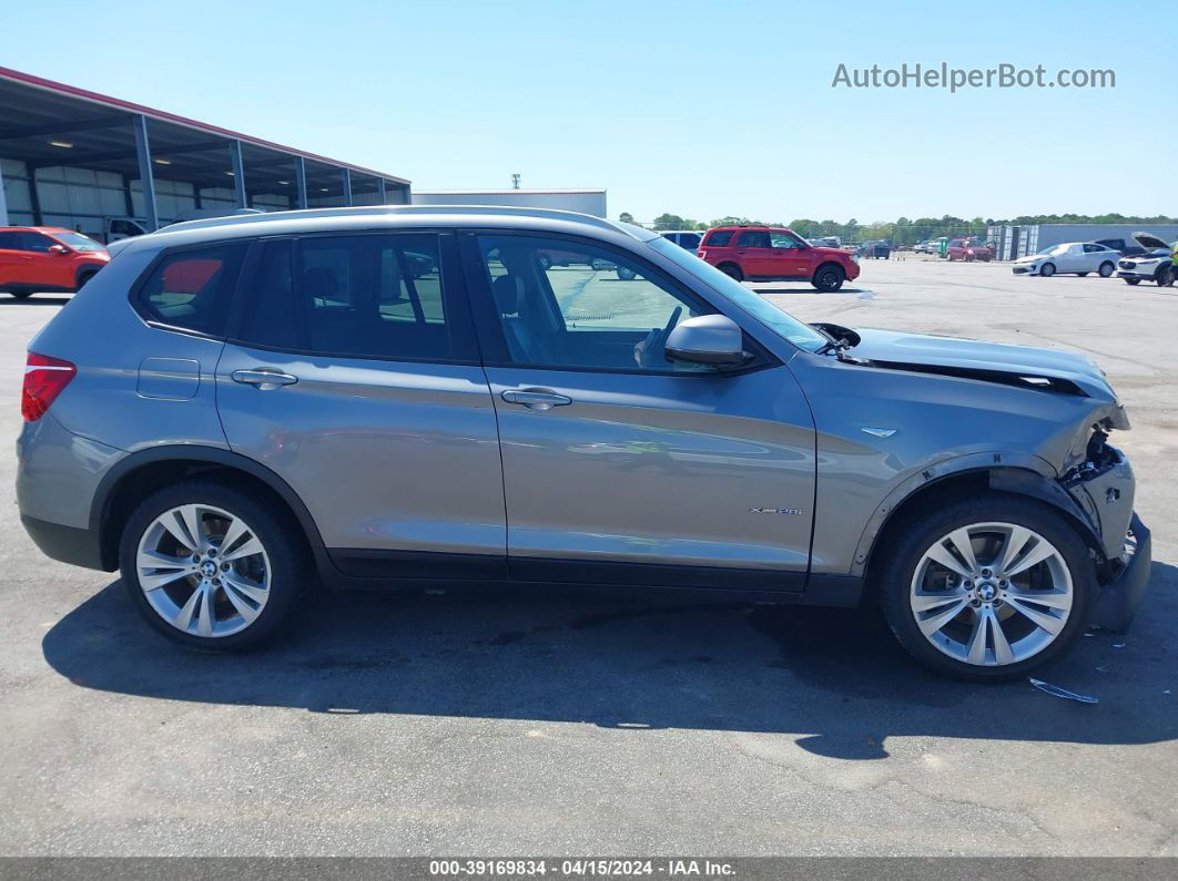 2016 Bmw X3 Xdrive28i Gray vin: 5UXWX9C59G0D81148