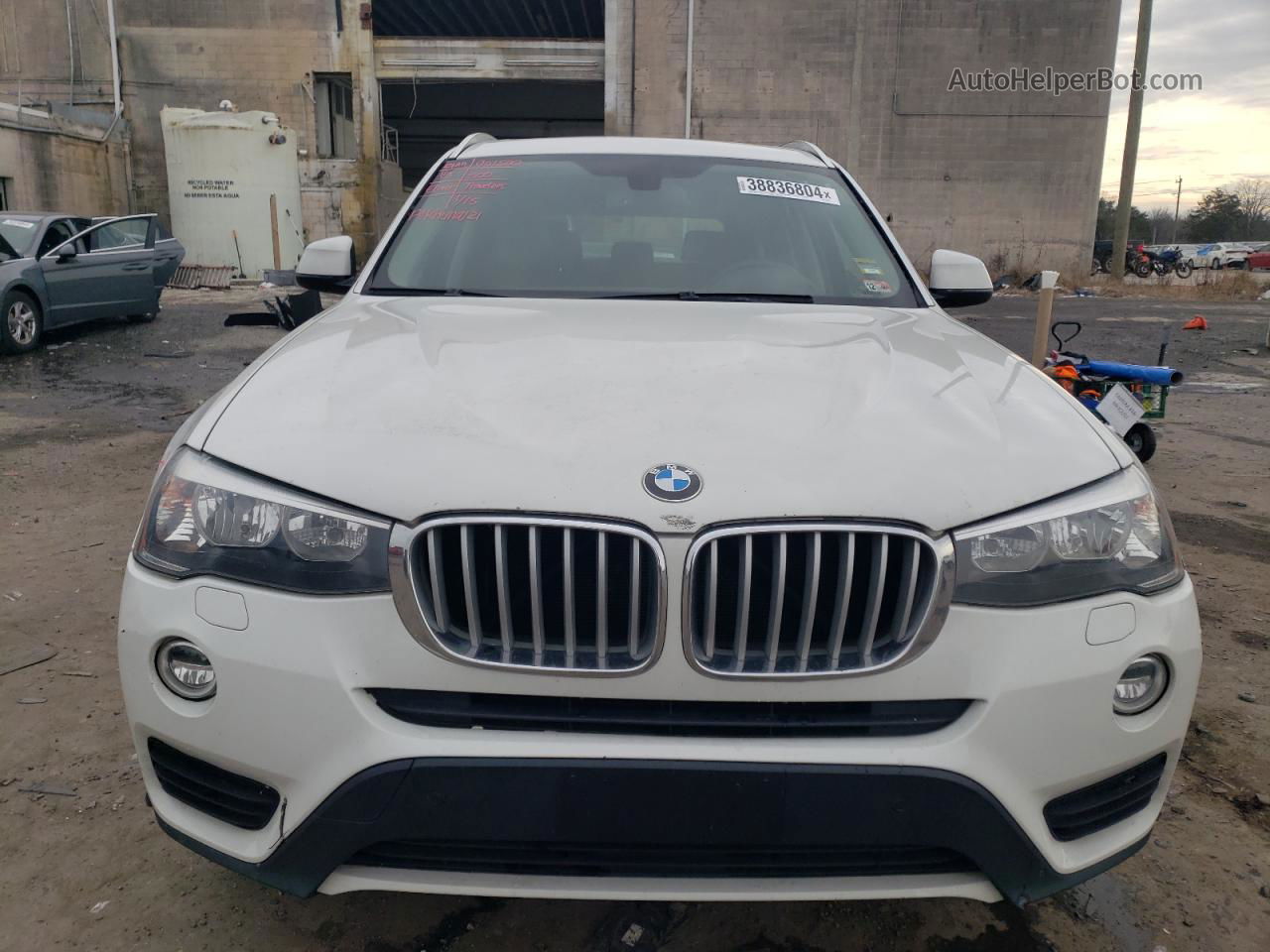 2016 Bmw X3 Xdrive28i White vin: 5UXWX9C59G0D82817