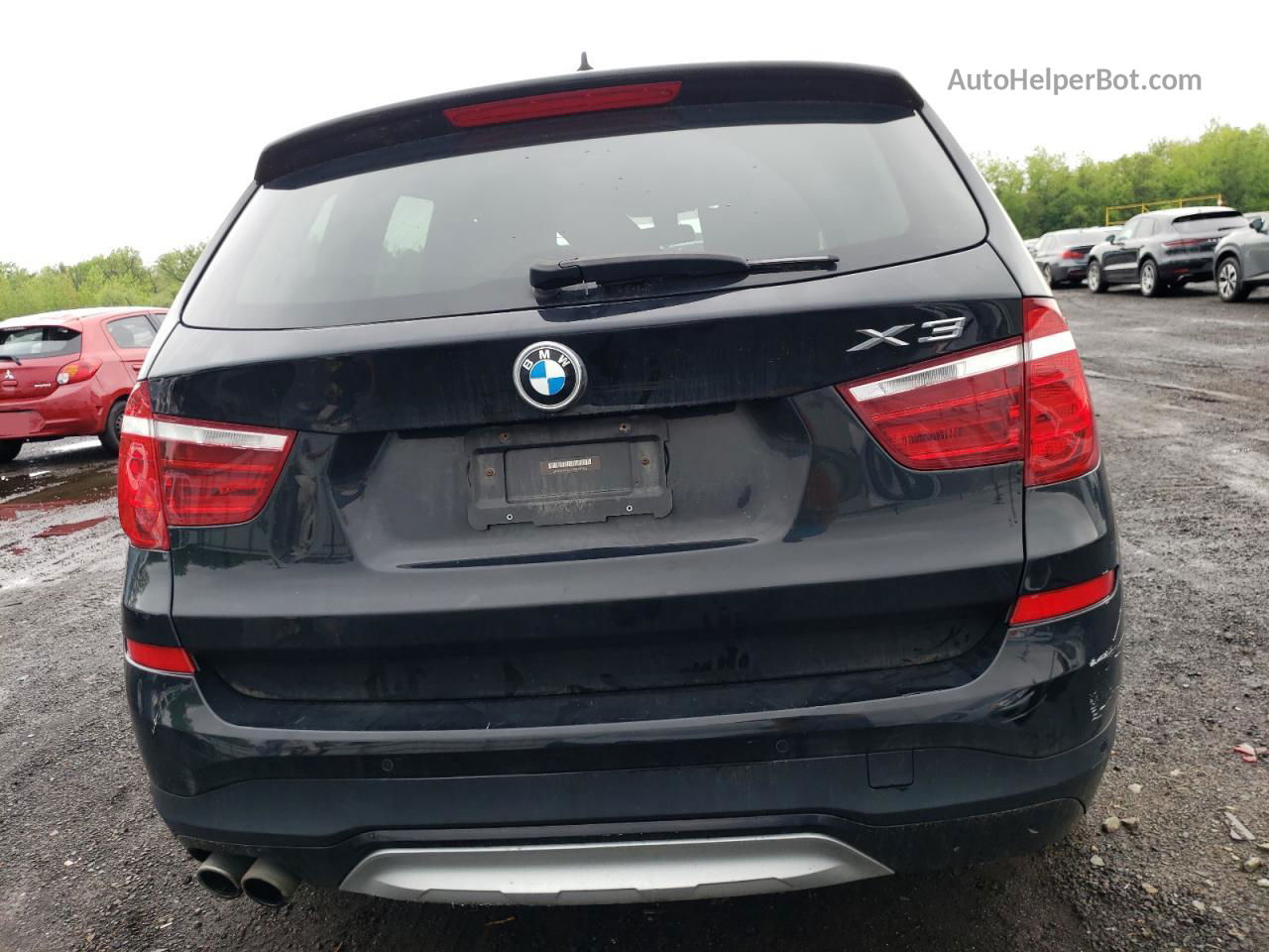 2016 Bmw X3 Xdrive28i Black vin: 5UXWX9C59G0D85622