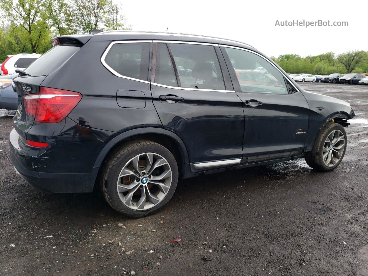 2016 Bmw X3 Xdrive28i Black vin: 5UXWX9C59G0D85622