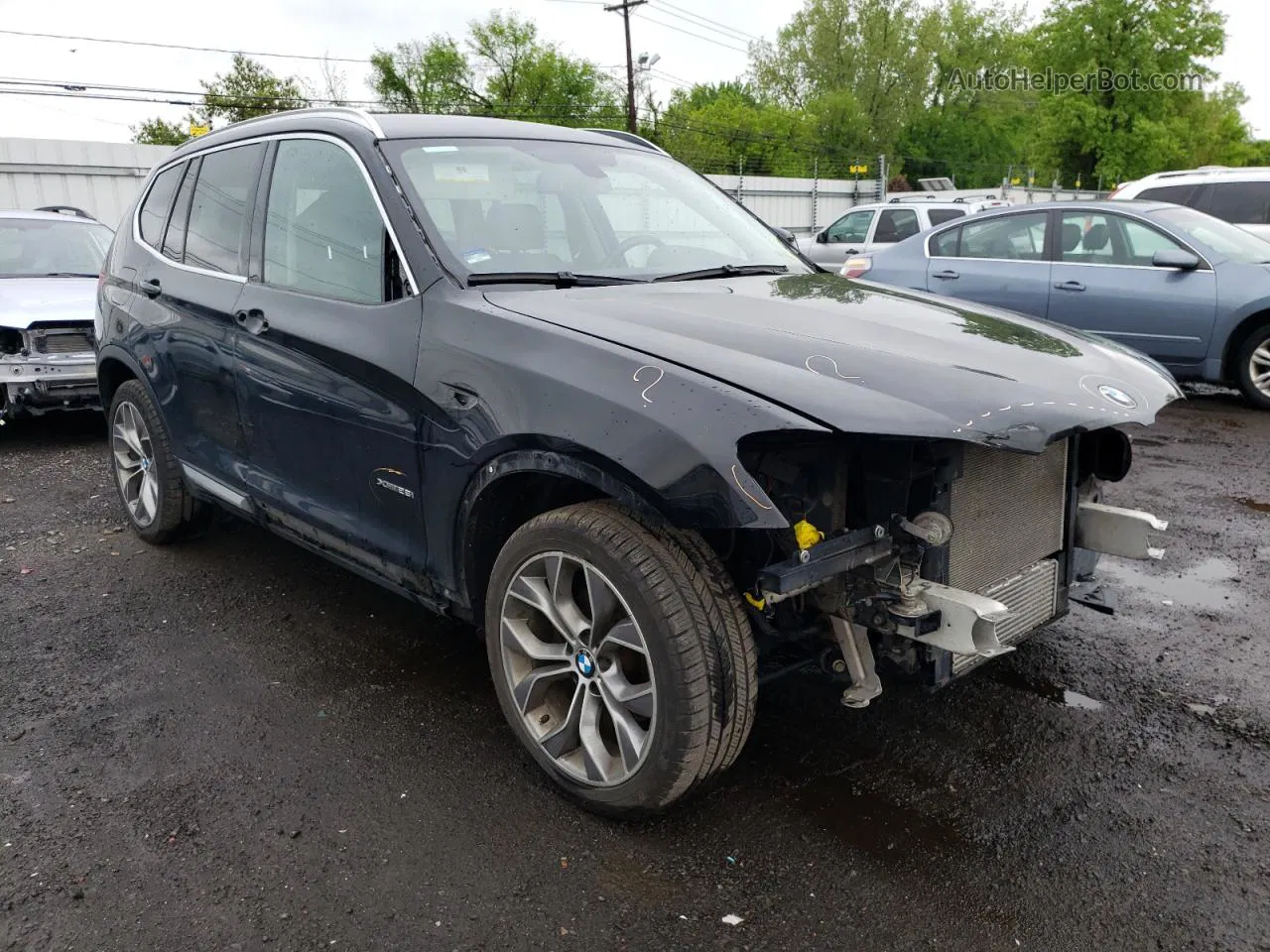 2016 Bmw X3 Xdrive28i Black vin: 5UXWX9C59G0D85622