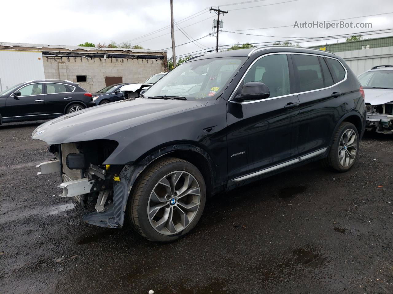 2016 Bmw X3 Xdrive28i Black vin: 5UXWX9C59G0D85622