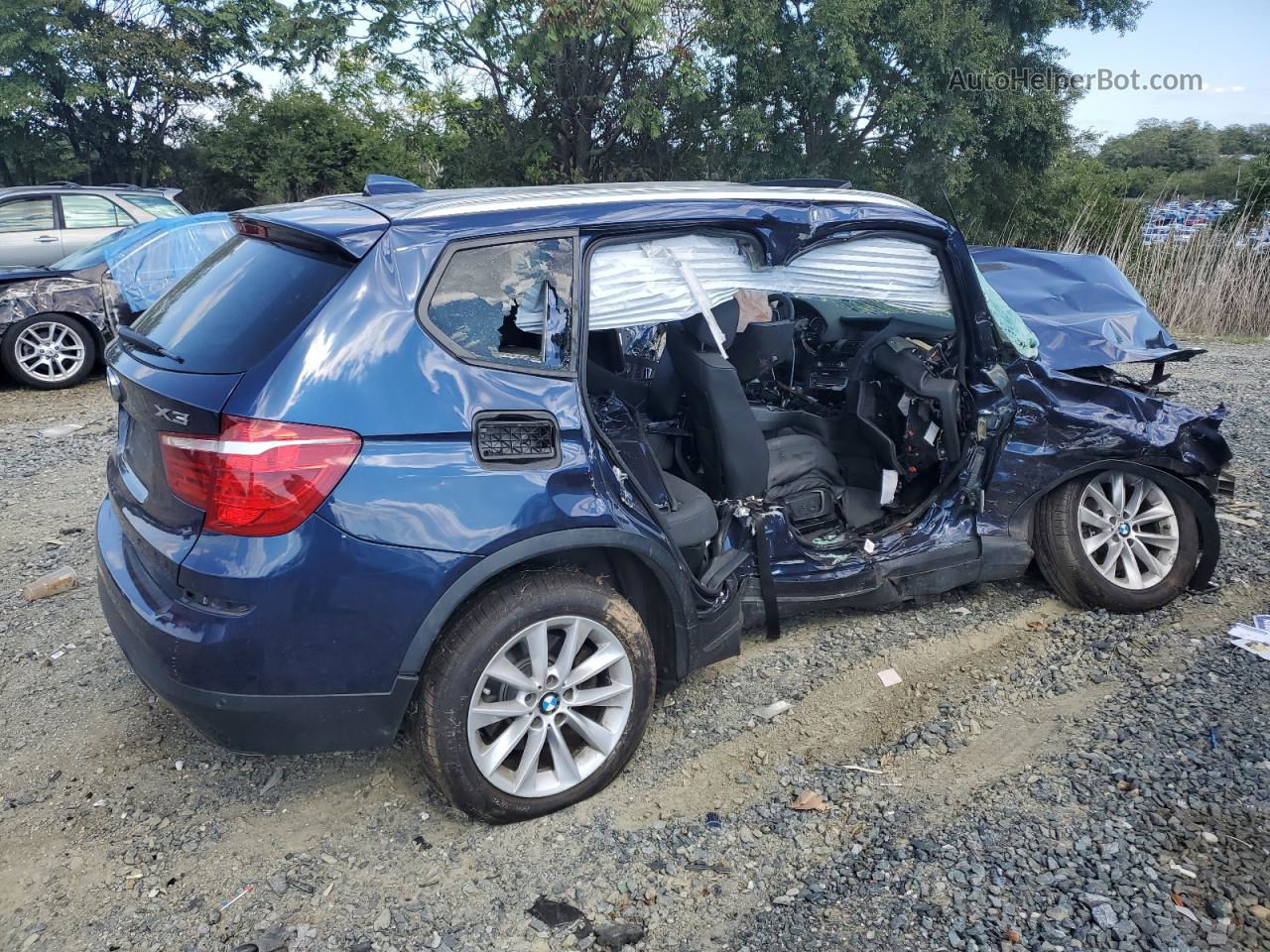 2016 Bmw X3 Xdrive28i Blue vin: 5UXWX9C59G0D86513