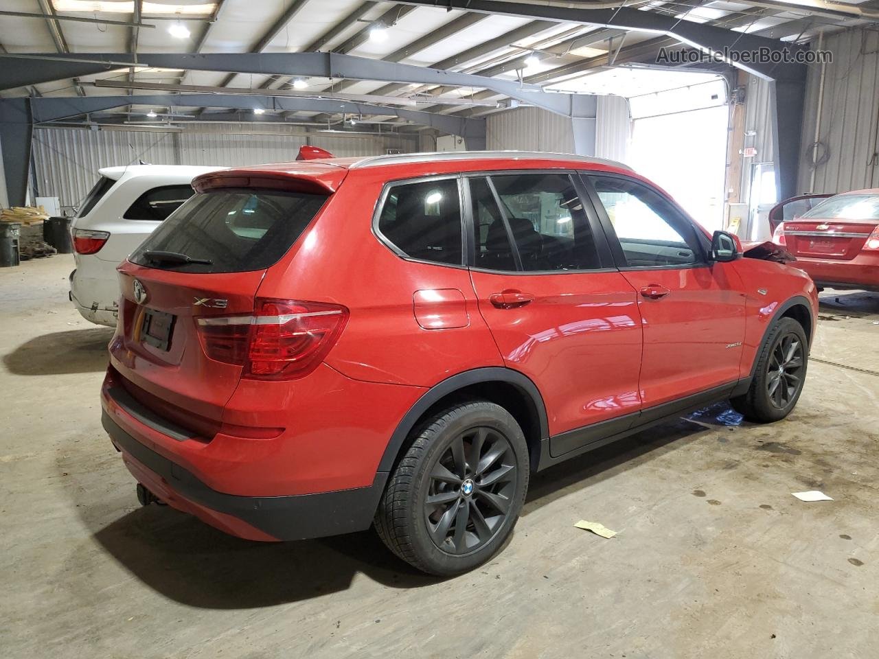 2016 Bmw X3 Xdrive28i Red vin: 5UXWX9C59G0D86933