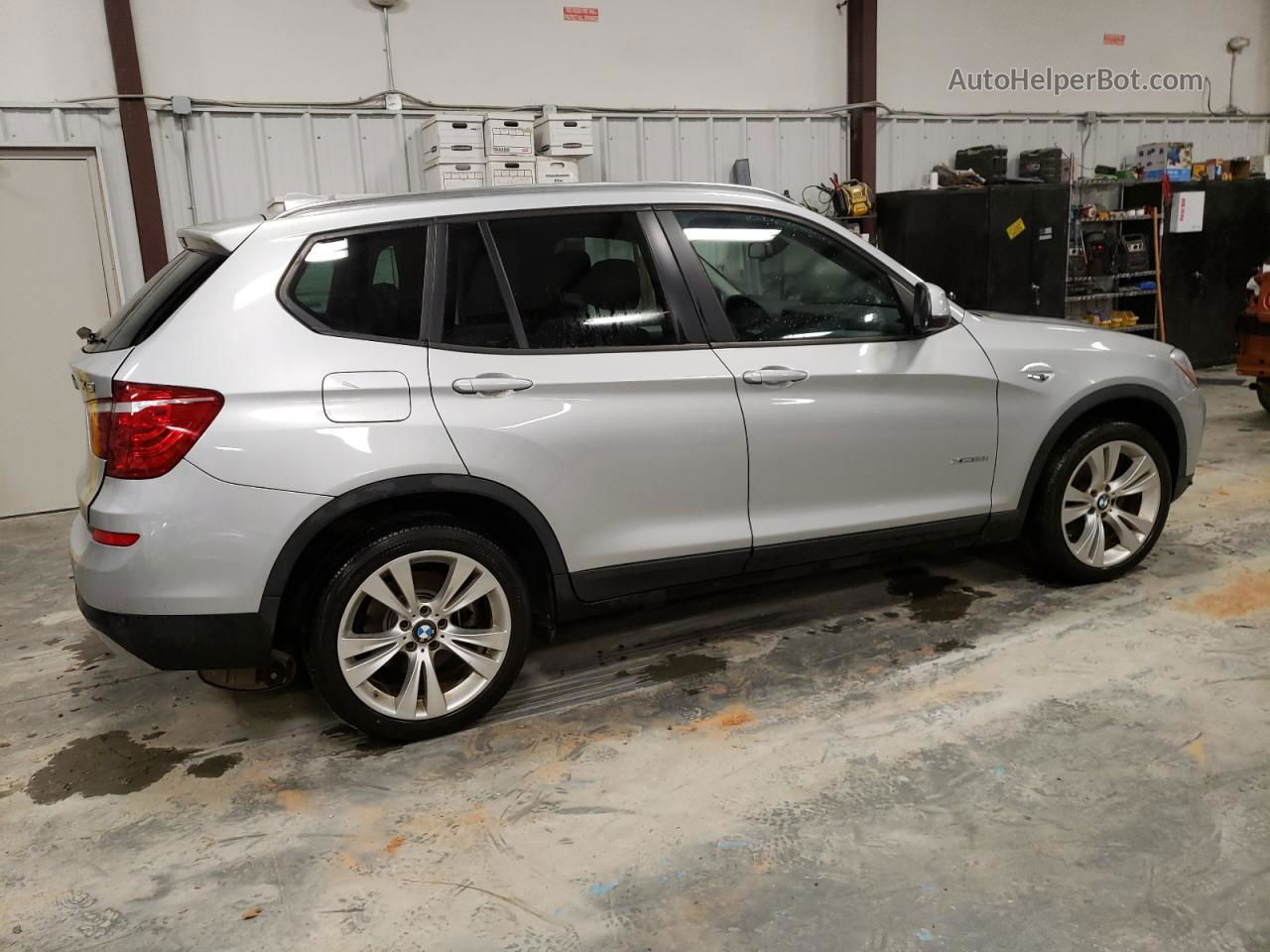 2016 Bmw X3 Xdrive28i Silver vin: 5UXWX9C59G0D89525