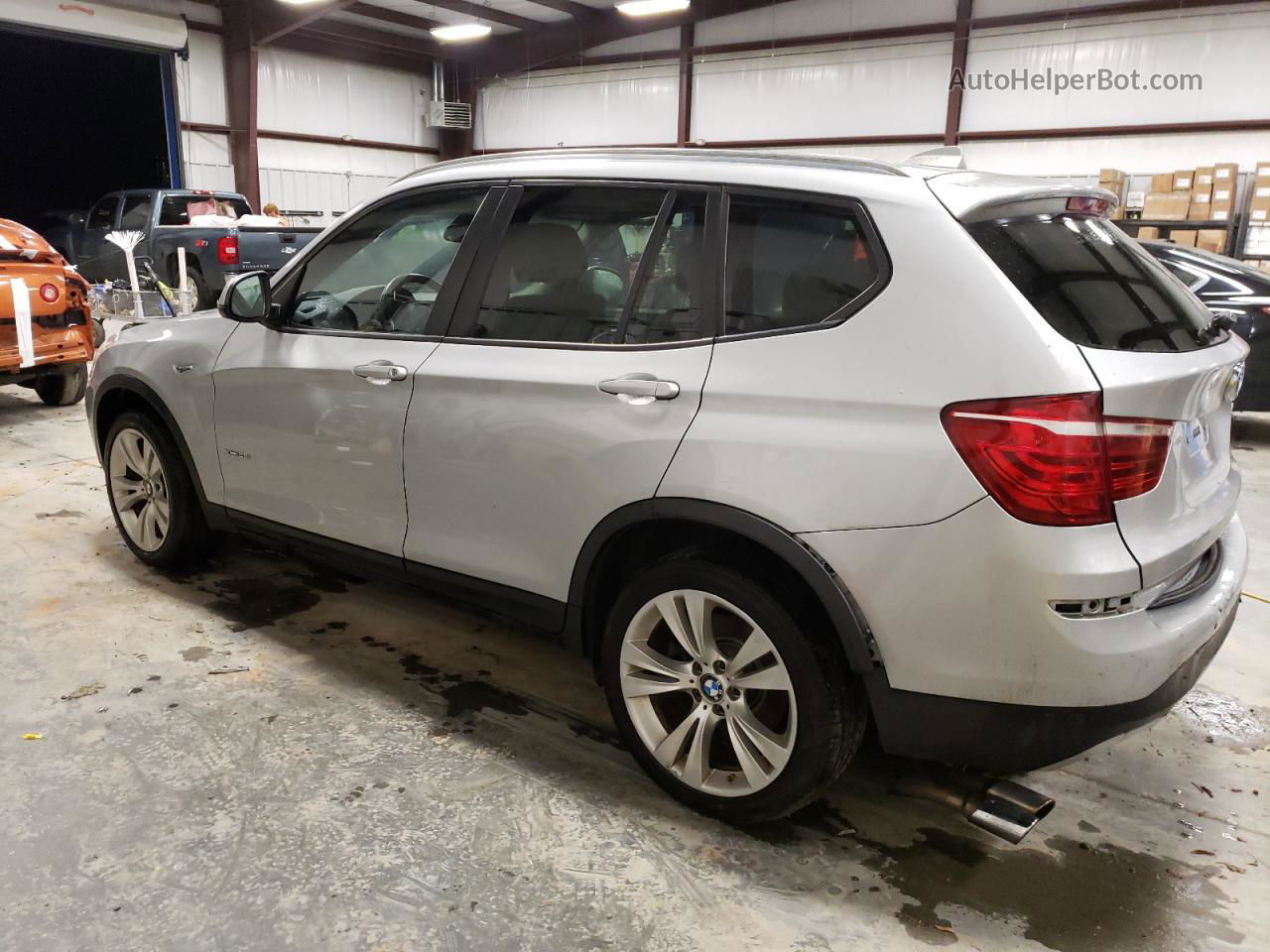 2016 Bmw X3 Xdrive28i Silver vin: 5UXWX9C59G0D89525