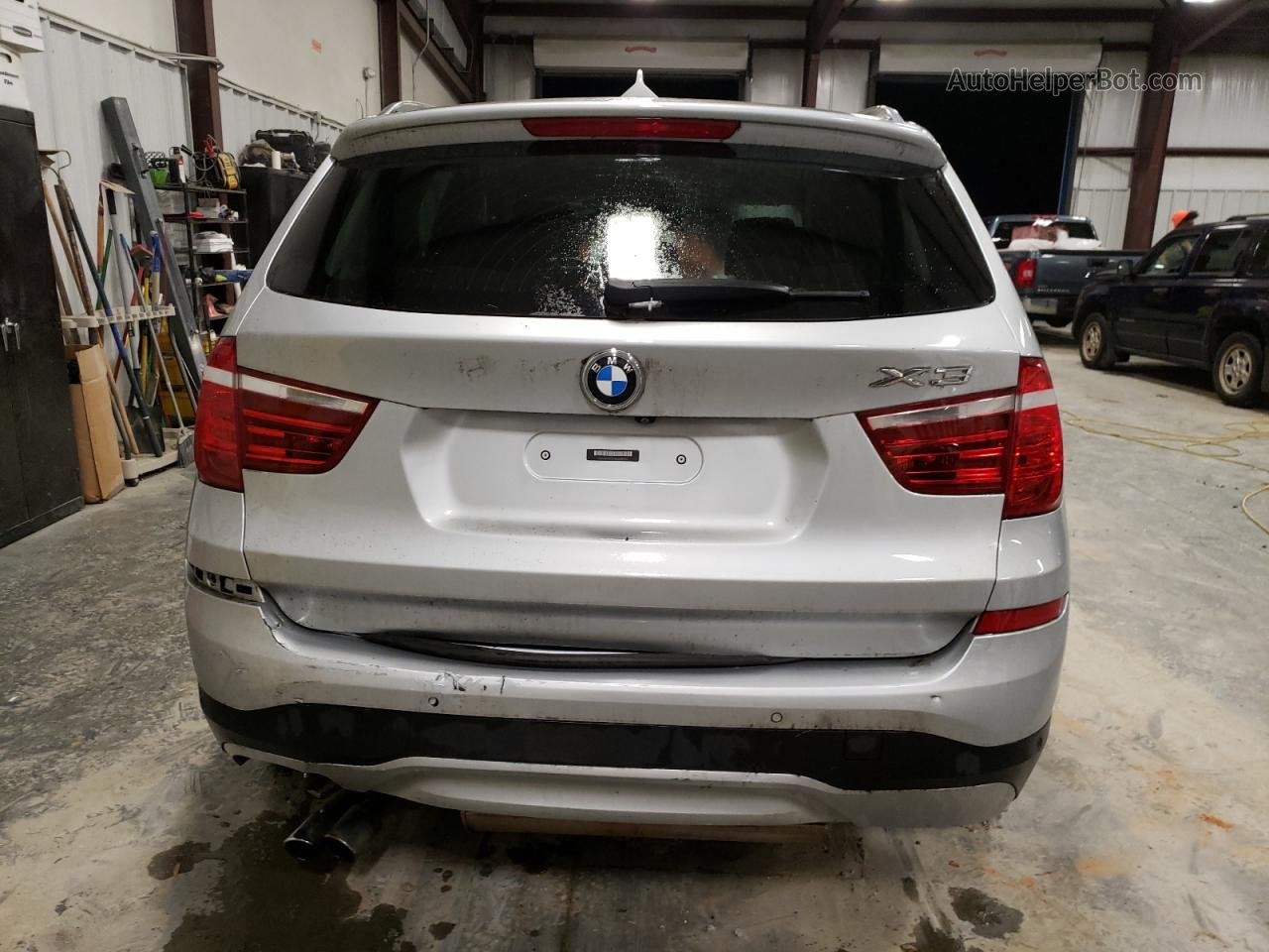 2016 Bmw X3 Xdrive28i Silver vin: 5UXWX9C59G0D89525