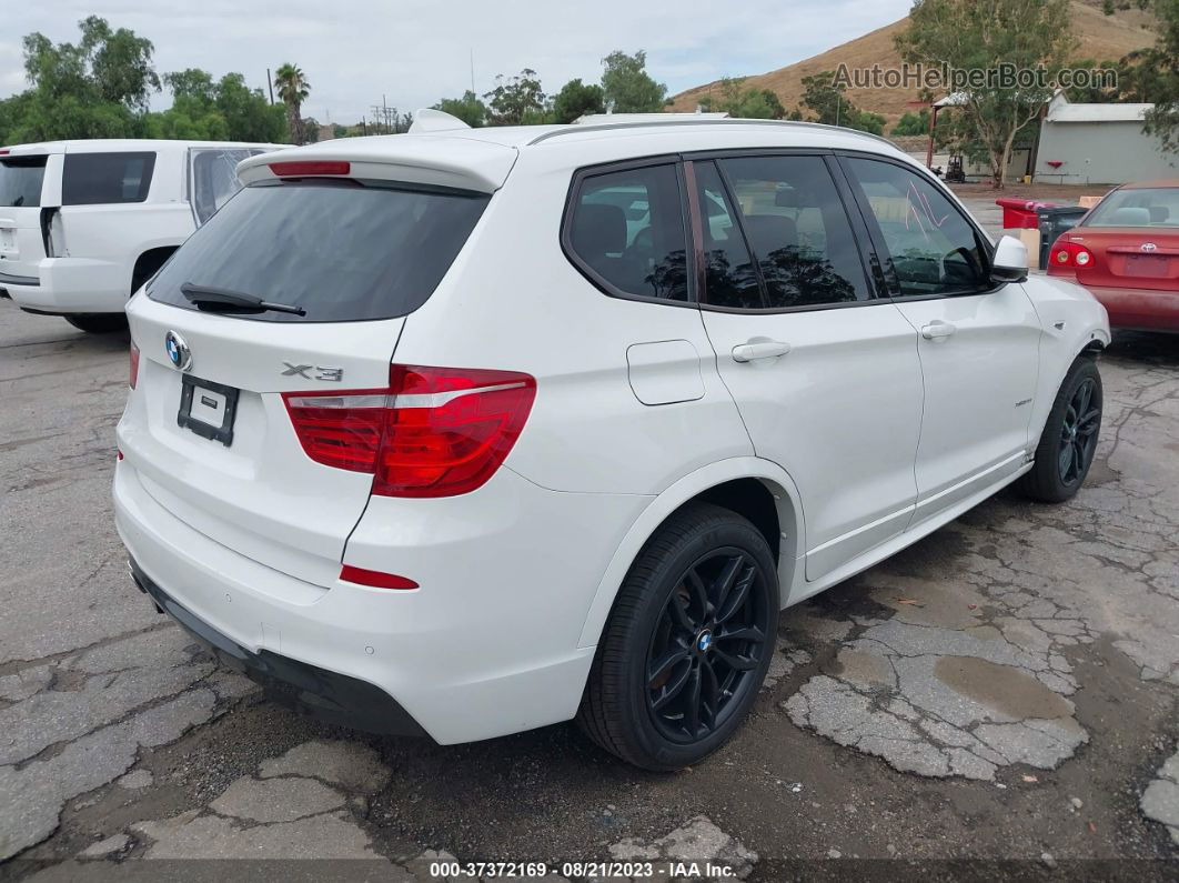 2016 Bmw X3 Xdrive28i White vin: 5UXWX9C59G0D89654