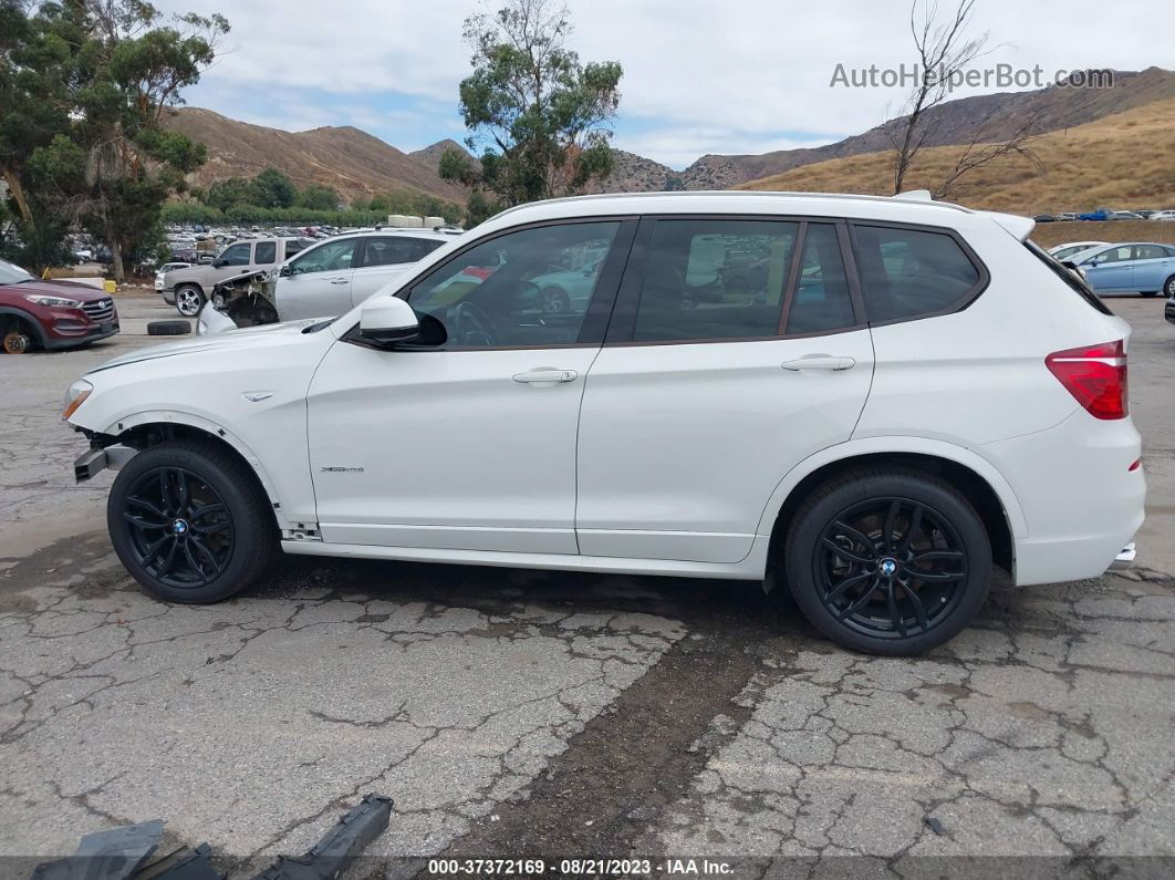 2016 Bmw X3 Xdrive28i White vin: 5UXWX9C59G0D89654