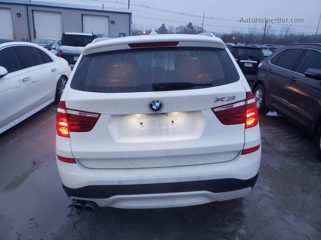 2016 Bmw X3 Xdrive28i White vin: 5UXWX9C59G0D93574