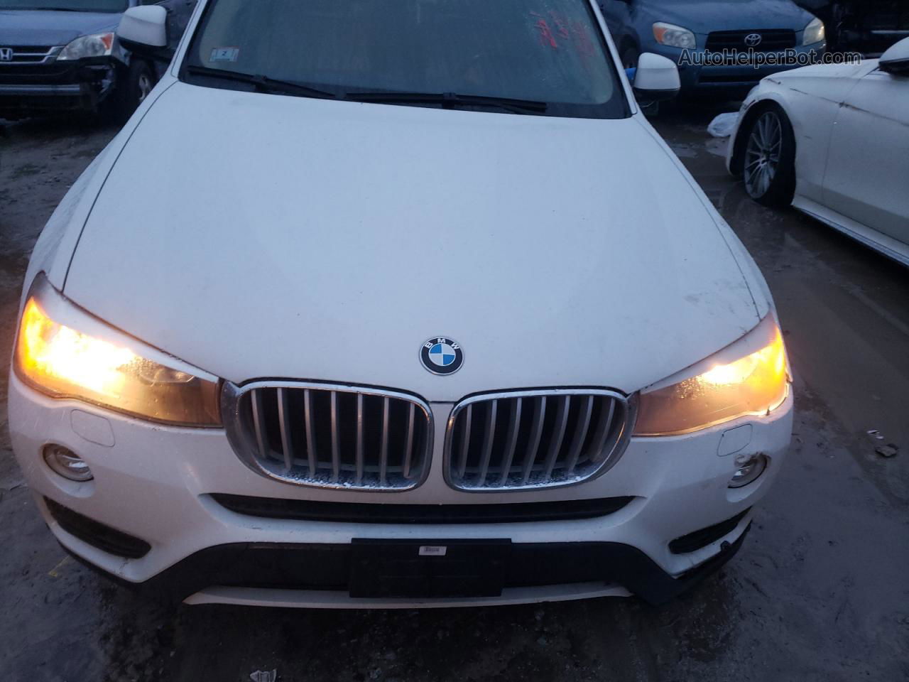 2016 Bmw X3 Xdrive28i Белый vin: 5UXWX9C59G0D93574