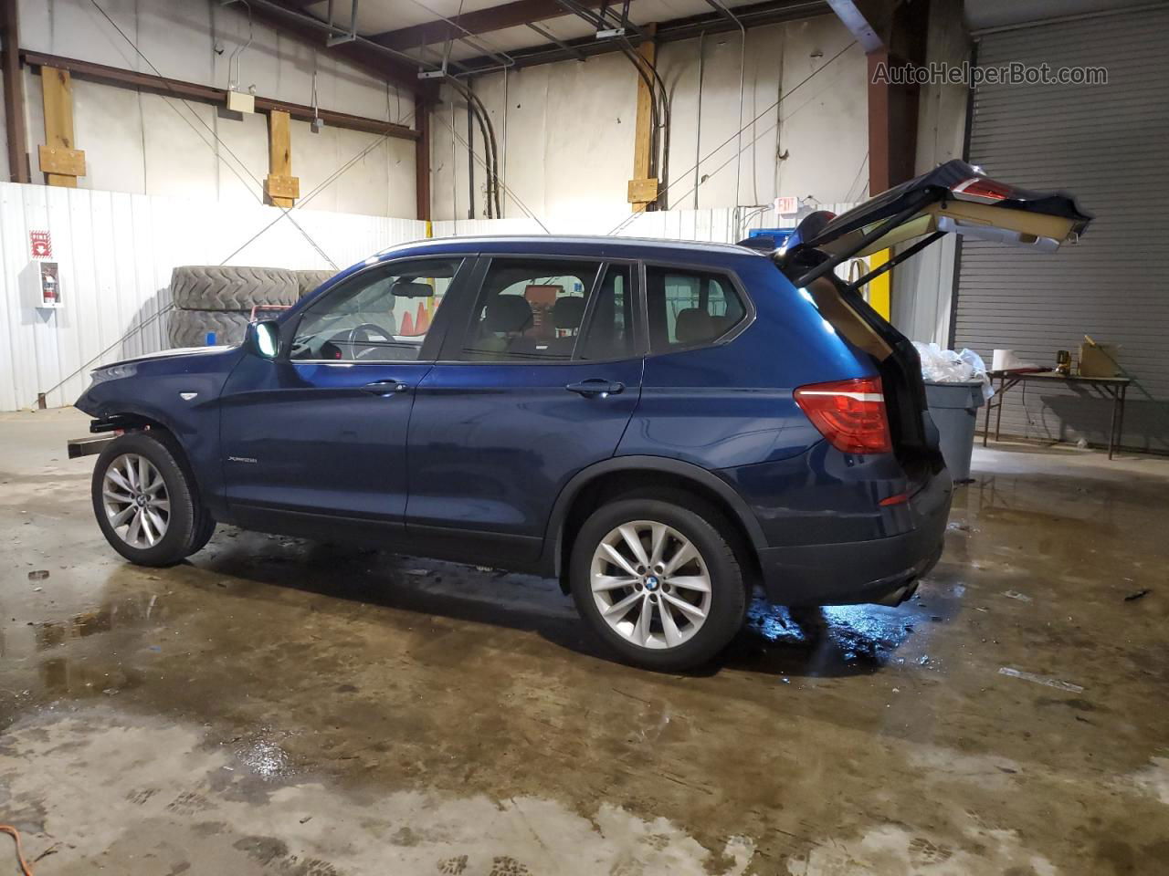 2013 Bmw X3 Xdrive28i Blue vin: 5UXWX9C5XD0A09085