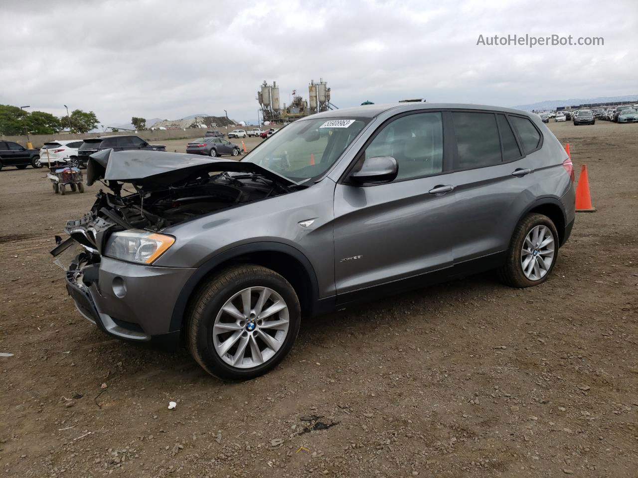 2013 Bmw X3 Xdrive28i Gray vin: 5UXWX9C5XD0A13377