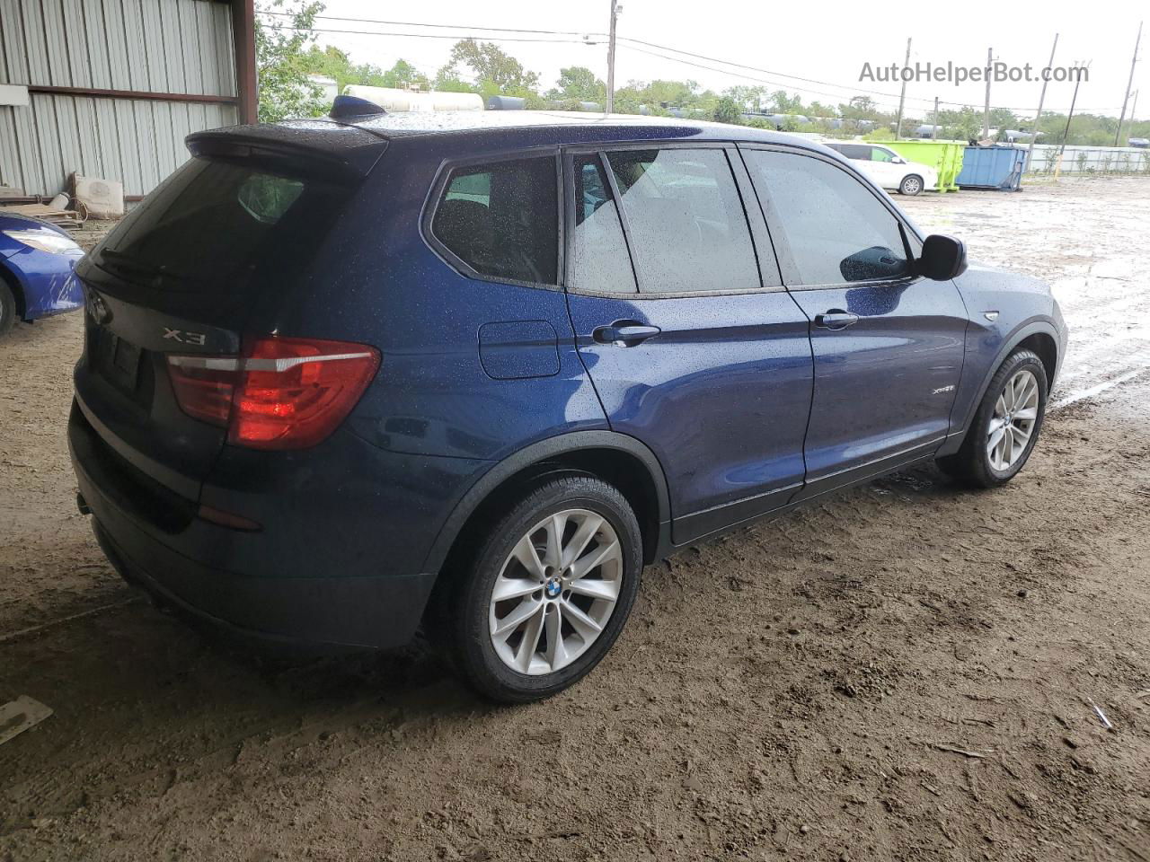 2013 Bmw X3 Xdrive28i Синий vin: 5UXWX9C5XD0A14870