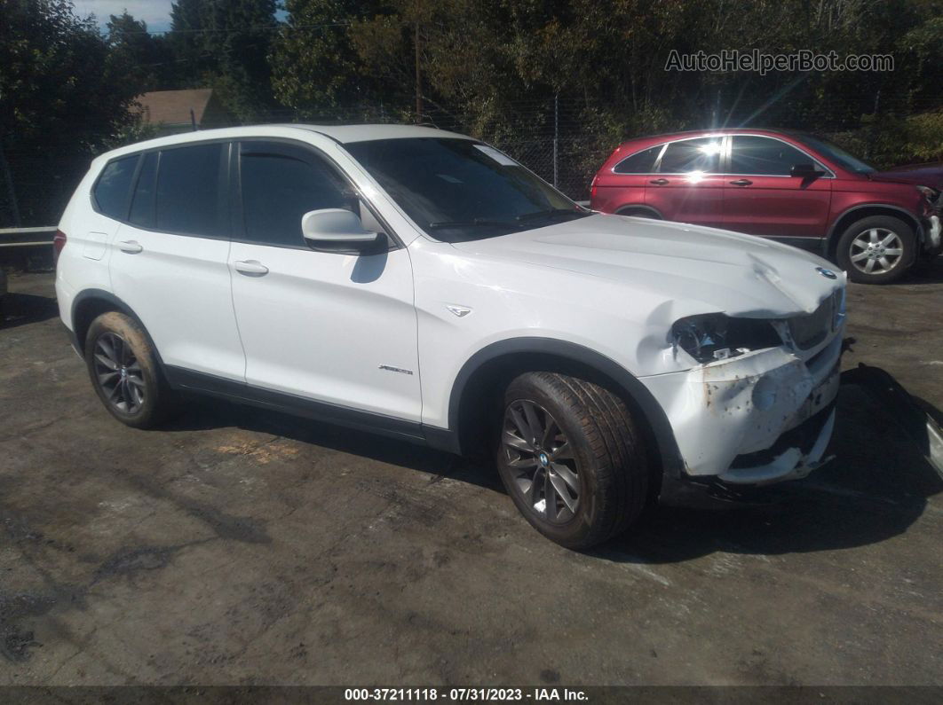 2013 Bmw X3 Xdrive28i White vin: 5UXWX9C5XD0A28784