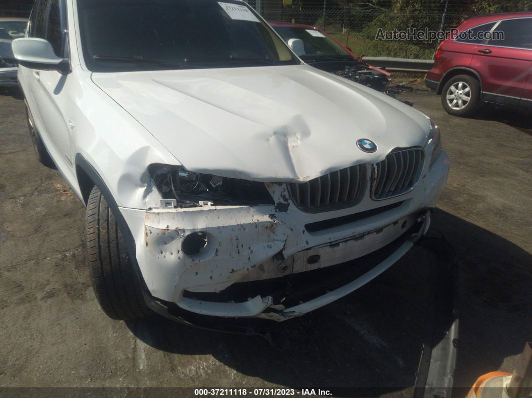 2013 Bmw X3 Xdrive28i White vin: 5UXWX9C5XD0A28784