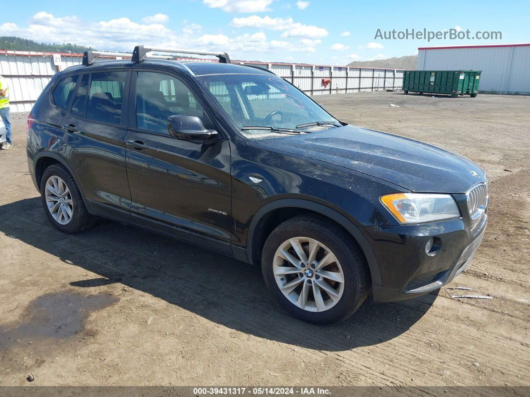 2013 Bmw X3 Xdrive28i Black vin: 5UXWX9C5XD0D02209