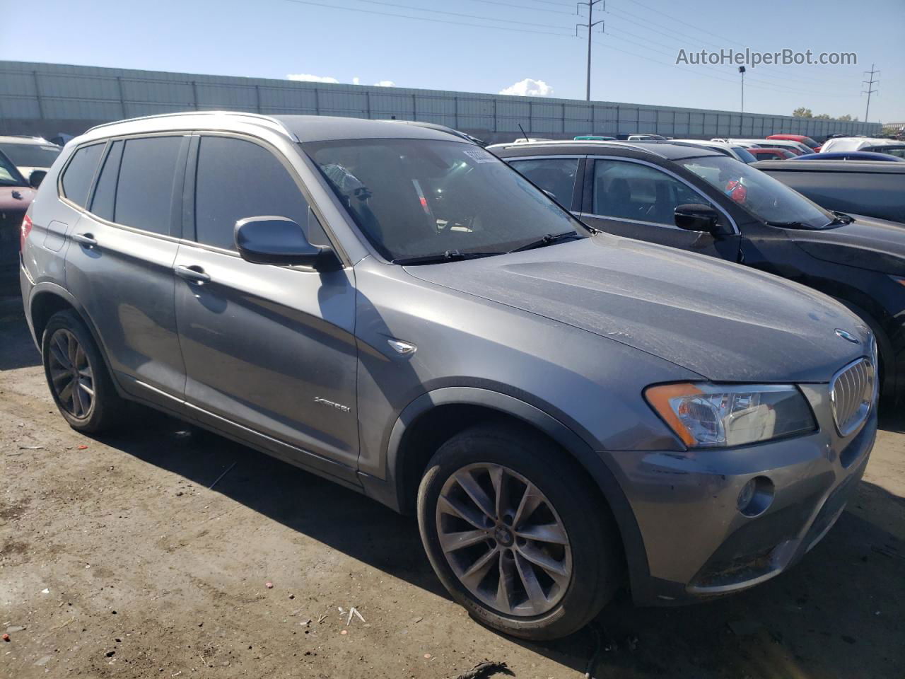 2013 Bmw X3 Xdrive28i Серебряный vin: 5UXWX9C5XD0D03991