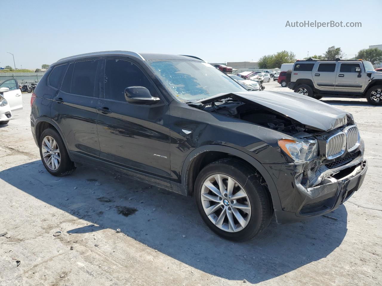 2013 Bmw X3 Xdrive28i Black vin: 5UXWX9C5XD0D04395