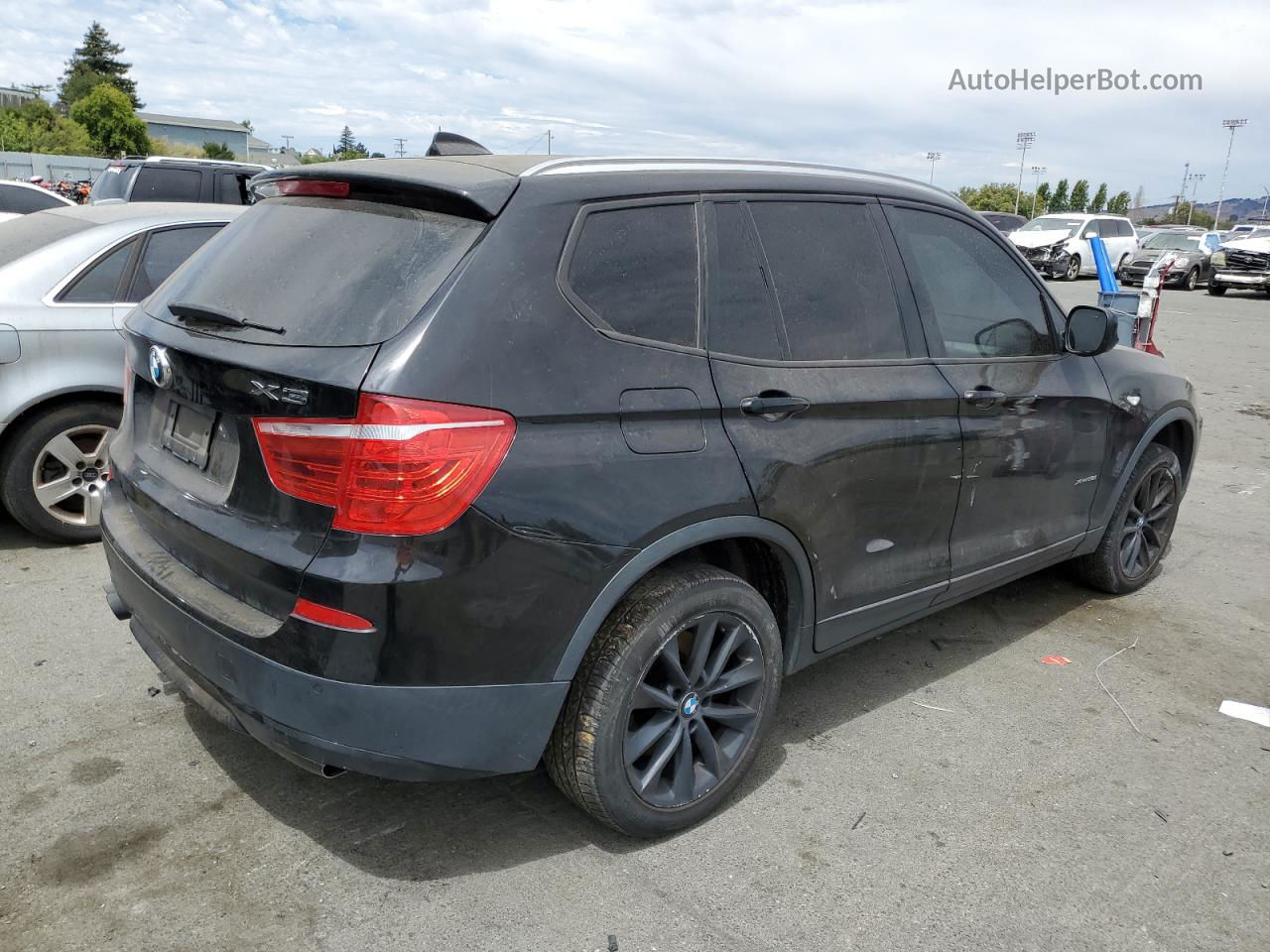 2013 Bmw X3 Xdrive28i Black vin: 5UXWX9C5XD0D08821