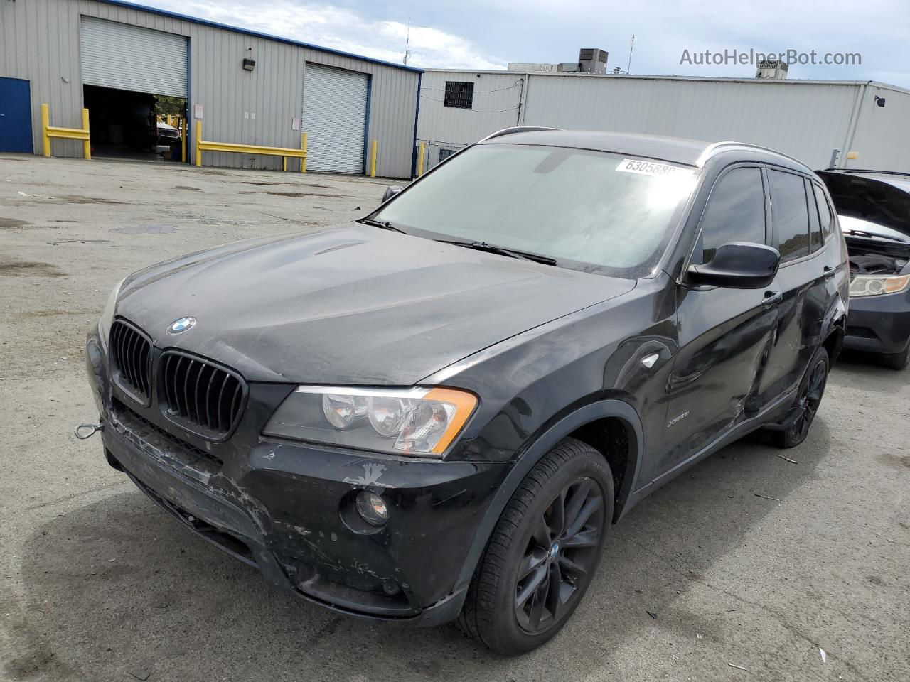 2013 Bmw X3 Xdrive28i Black vin: 5UXWX9C5XD0D08821