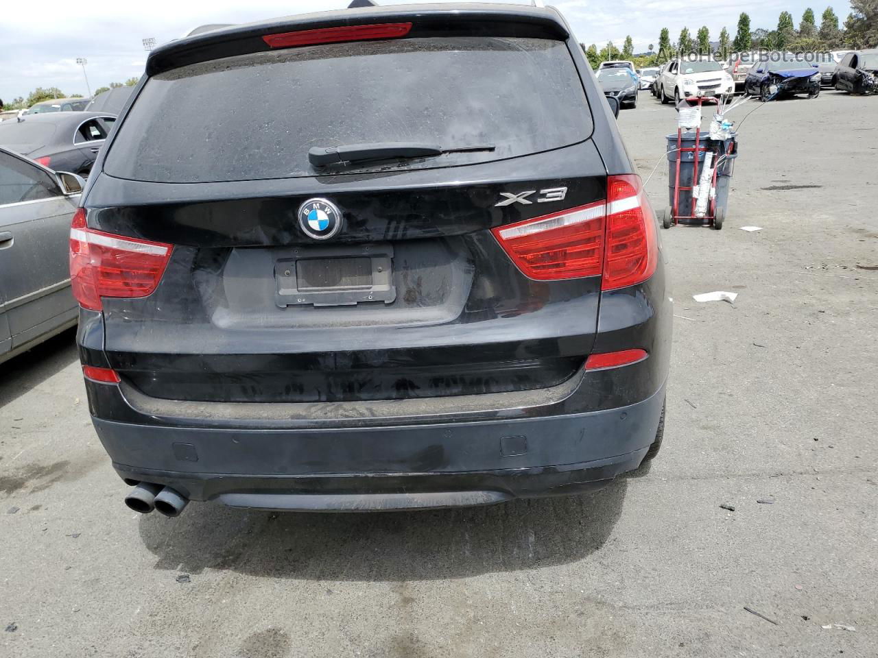 2013 Bmw X3 Xdrive28i Black vin: 5UXWX9C5XD0D08821