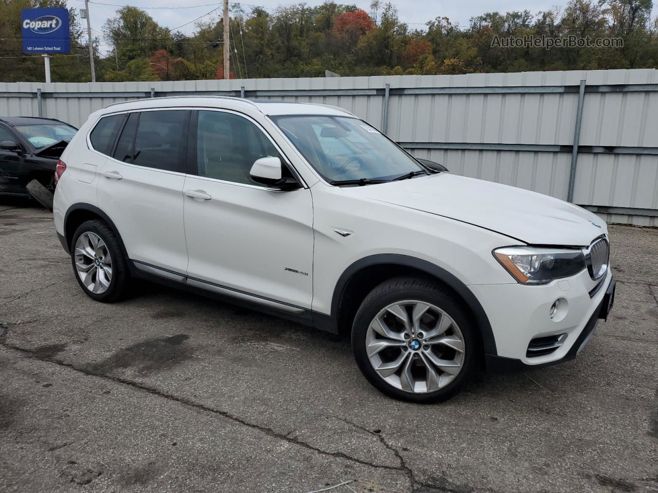 2016 Bmw X3 Xdrive28i White vin: 5UXWX9C5XG0D62821