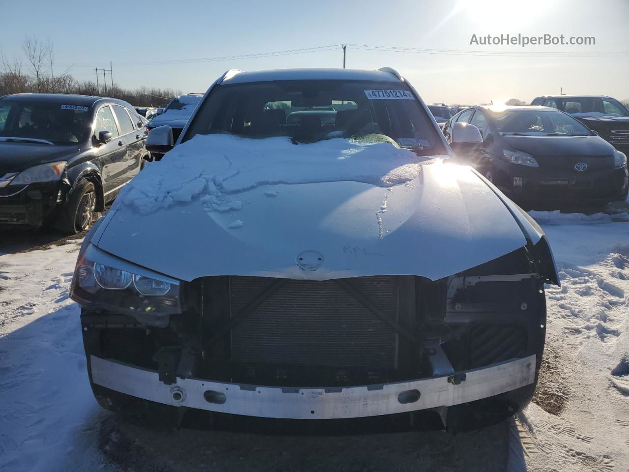 2016 Bmw X3 Xdrive28i White vin: 5UXWX9C5XG0D67579