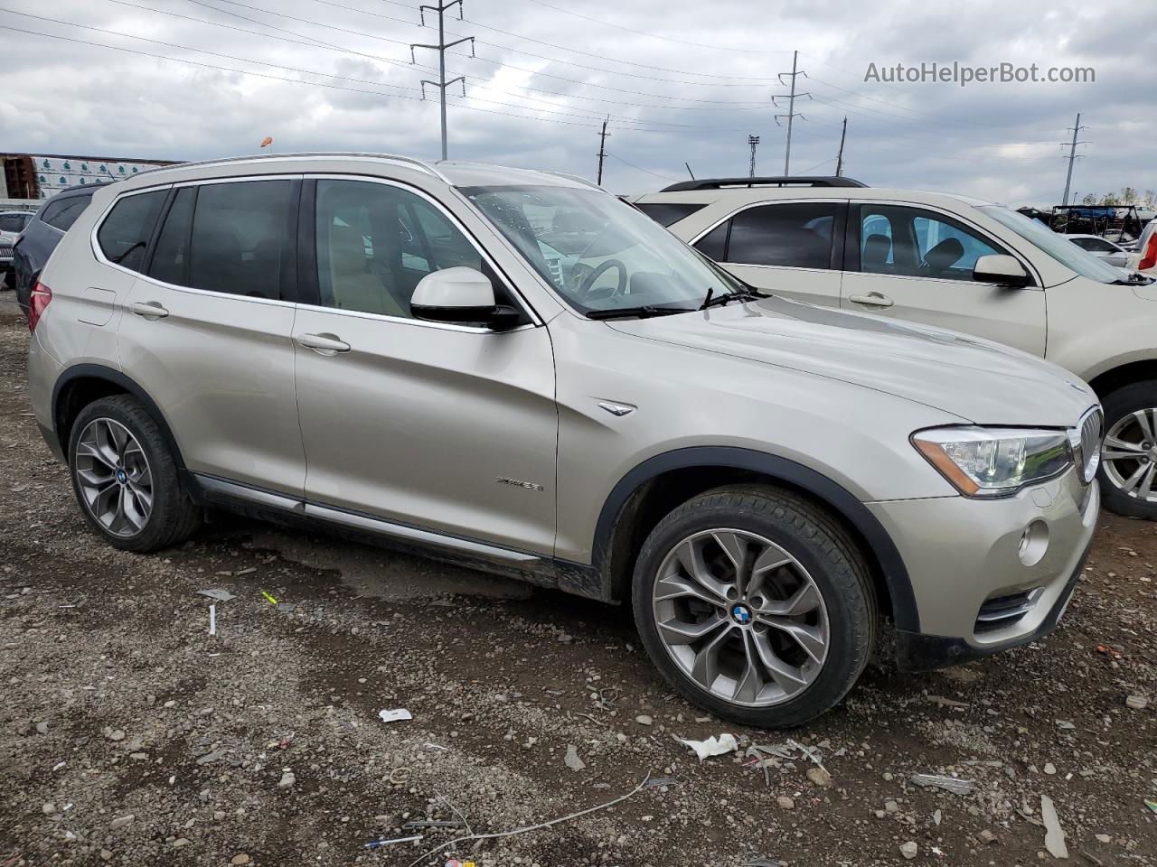 2016 Bmw X3 Xdrive28i Tan vin: 5UXWX9C5XG0D70837