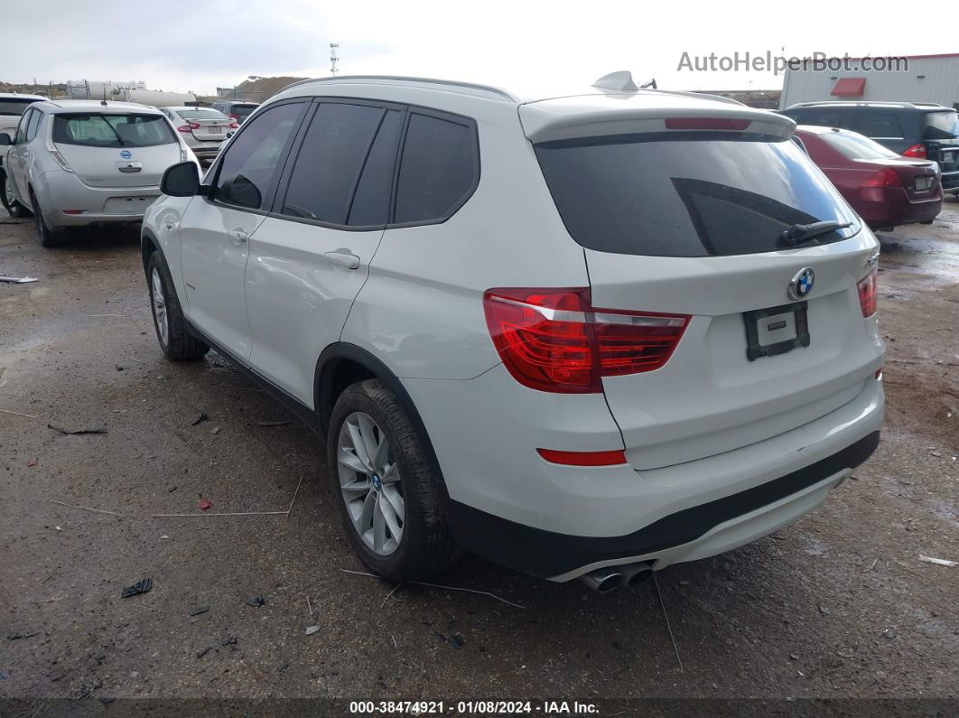 2016 Bmw X3 Xdrive28i White vin: 5UXWX9C5XG0D74516