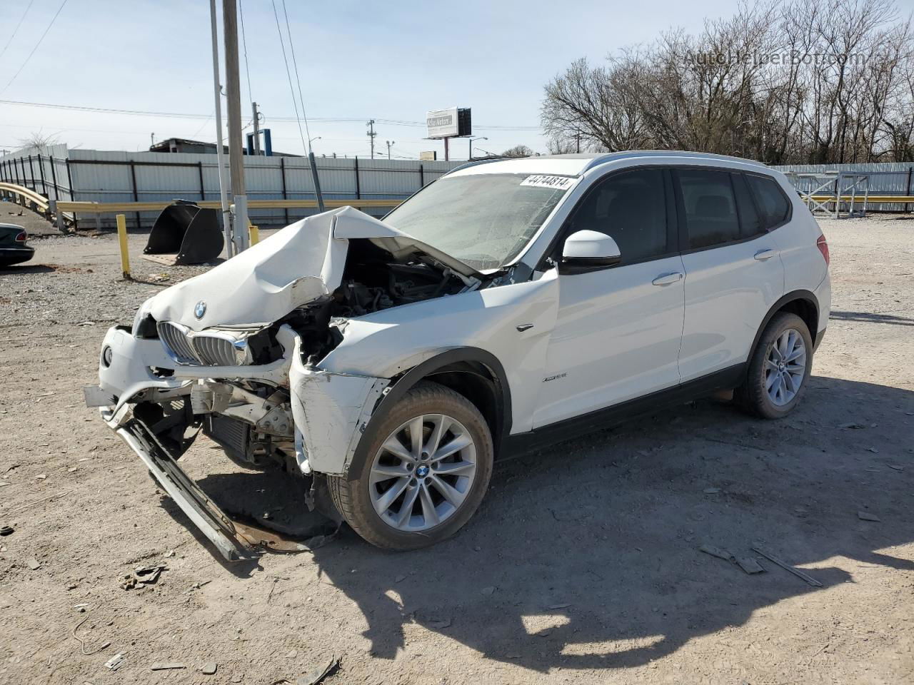 2016 Bmw X3 Xdrive28i White vin: 5UXWX9C5XG0D78890