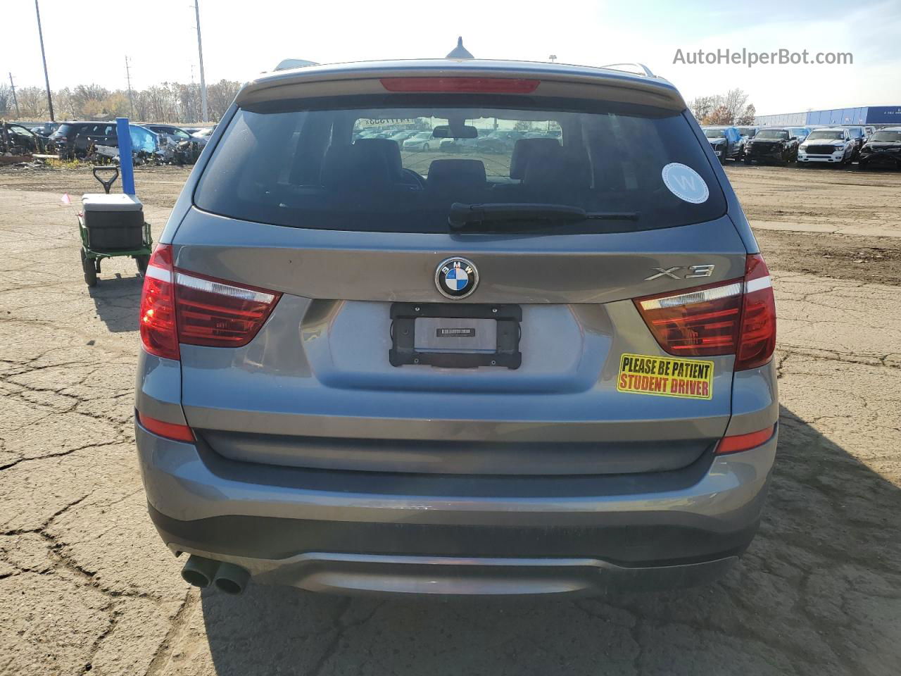 2016 Bmw X3 Xdrive28i Silver vin: 5UXWX9C5XG0D81448