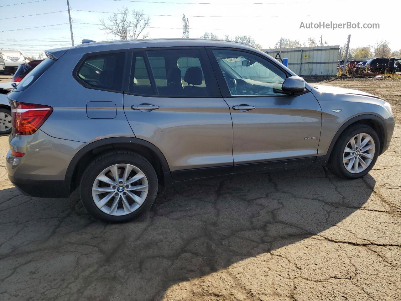 2016 Bmw X3 Xdrive28i Silver vin: 5UXWX9C5XG0D81448